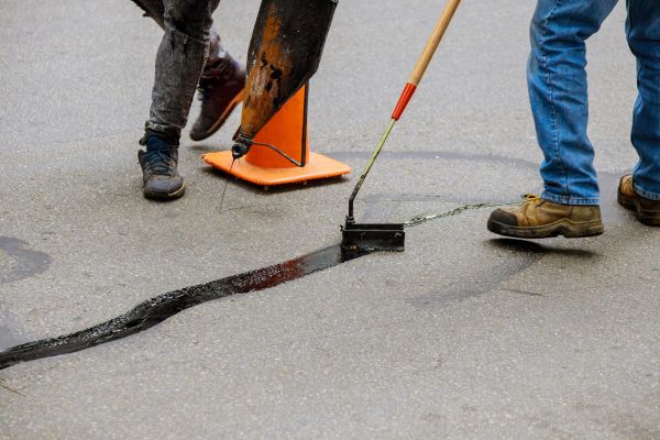 Parking Lot Crack Sealing in Stockton