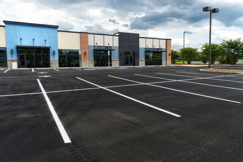 Freshly Sealed Asphalt Surface